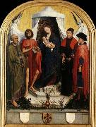 WEYDEN, Rogier van der Virgin with the Child and Four Saints oil